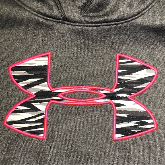 Under Armour Gray and Zebra Pullover Hoodie - Picture 3 of 3